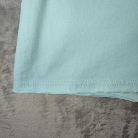 Pussers Women XL Turquoise Blue Royal Navy Traditional Cotton vintage vneck Top - Picture 5 of 12